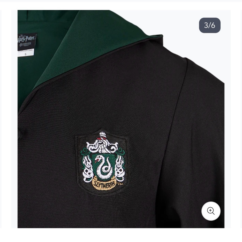 Universal Studios Slytherin Harry Potter Robe XS - Picture 6 of 9